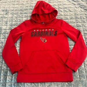 NFL Team Arizona Cardinals Youth Red Pullover